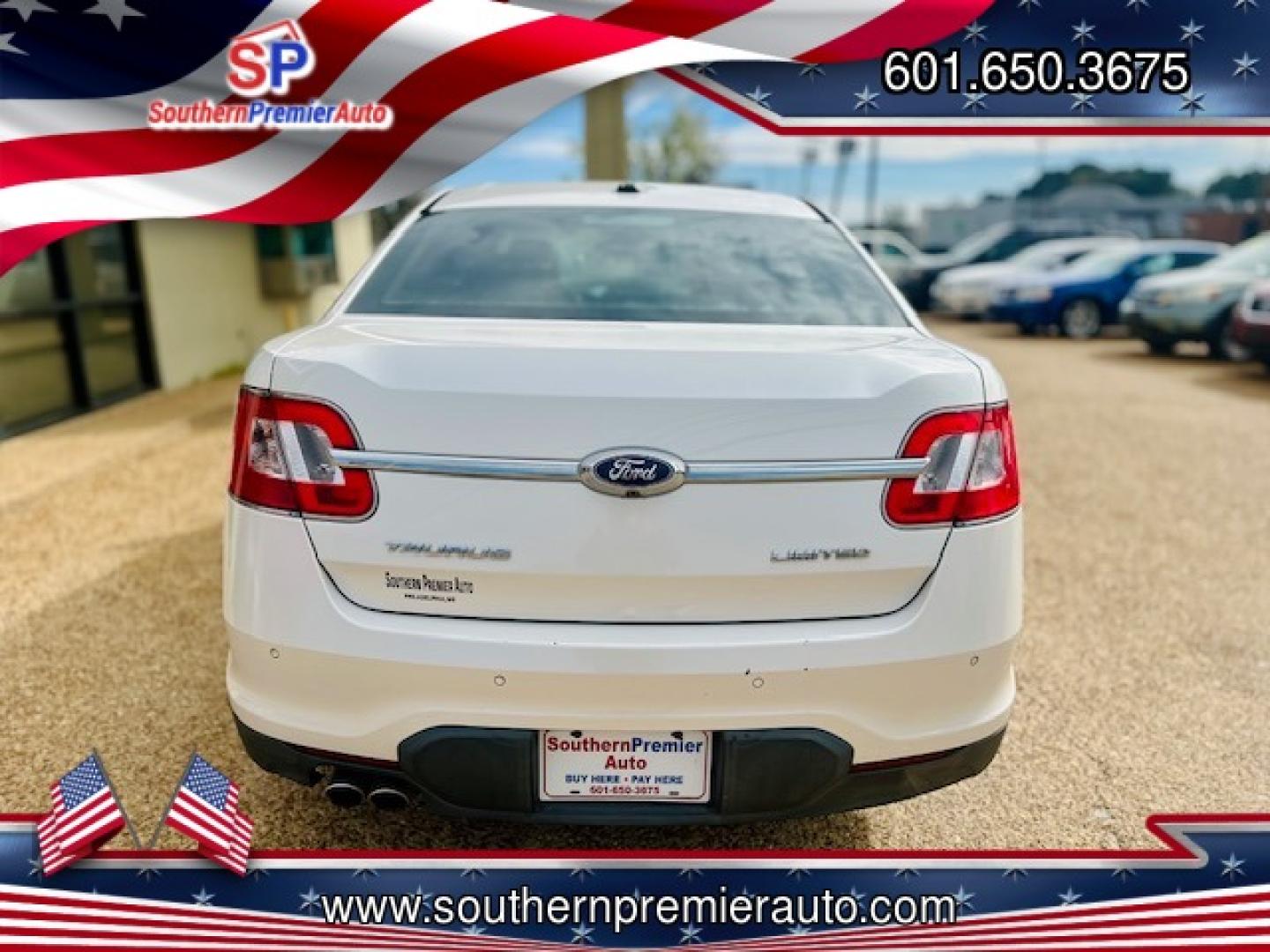 2011 WHITE FORD TAURUS LIMITED (1FAHP2FW6BG) , located at 922 W. Beacon St., Philadelphia, MS, 39350, (601) 650-3675, 32.770447, -89.127151 - Photo#4